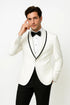 Mens White and Black Dinner Jacket - Mens Evening jackets - Tuxedo Dinner Jacket