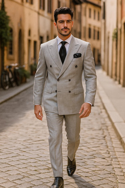 Classic Fit in Grey Color by Rossiman