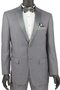 Mens Gray Tuxedo - Grey Wedding Suit-Mens 2 Button Slim Fit Notch Tuxedo In Grey