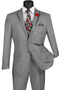 Mens Gray Tuxedo - Grey Wedding Suit-Mens Vested Wedding Trim Tuxedo In Grey