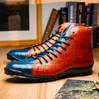 Marco_Di_Milano Hermond: Blue Jeans & Honey Leather Shoe