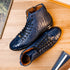 Marco Di Milano Hermond Navy Leather Luxury Shoe