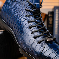 Marco Di Milano Hermond Navy Leather Luxury Shoe