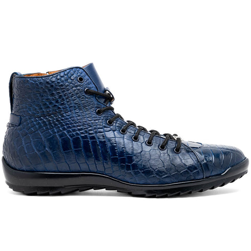 Marco Di Milano Hermond Alligator Boots Navy