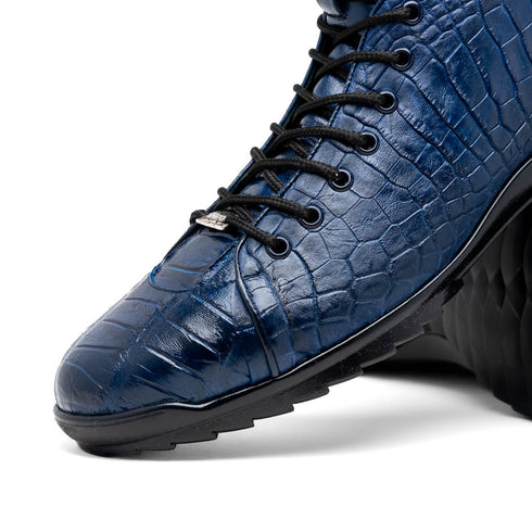 Marco Di Milano Hermond Navy Alligator Boots