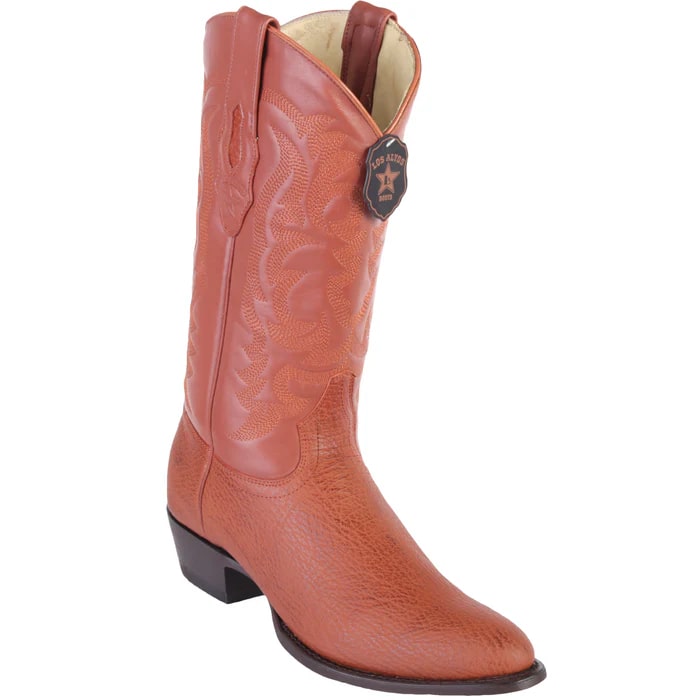 Los Altos Boots - Mens Dress Cowboy Boot - Low Priced Bull Shoulder Boots - in Brown main image 1