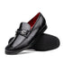 Marco Di Milano Black Hugo Lizard & Calfskin Bit Loafers