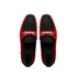 Marco Di Milano Black-Red Hugo Sueded Ostrich Leg Bit Loafers