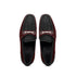 Marco Di Milano Black-Wine Hugo Sueded Ostrich Leg Bit Loafers