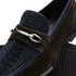 Marco Di Milano Navy-Brown Hugo Sueded Ostrich Leg Bit Loafers
