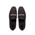 Marco Di Milano Brown-Navy Hugo Sueded Ostrich Leg Bit Loafers
