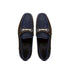 Marco Di Milano Navy-Brown Hugo Sueded Ostrich Leg Bit Loafers