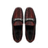 Marco Di Milano Wine-Black Hugo Sueded Ostrich Leg Bit Loafers