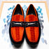 Marco Di Milano Hugo Orange Navy Leather Dress Shoe