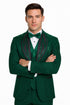 Hunter Green Italian Wool 3-Piece Modern Fit Tuxedo