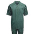Mens Hunter Green Linen Shirt and Pants Casual Outfit Set