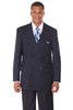 Mens Double Breasted Ton on Ton Stripe Suit in Navy