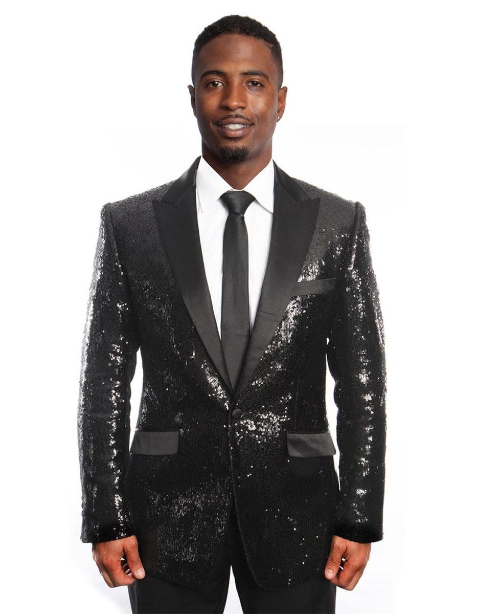 BLACK TUXEDO TAILORED BLAZER