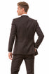 Men's Basic 2 Button Slim Fit Wedding Brown Suit