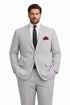 MEN'S 2PC SEERSUCKER MODERN FIT SUIT IN BLACK PINSTRIPE