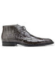 Belvedere Stefano Gray Genuine Alligator Ankle Boot