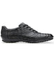 Belvedere Leather Lining Germano Caiman Crocodile Sneakers Black