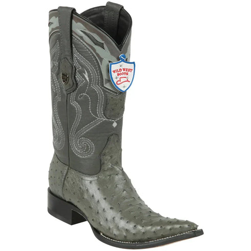 Wild West Botas de Avestruz Horma 3X Aladino