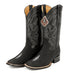 Mens King Exotic Boots Square Toe Stingray Single Stone Black (48221205-)