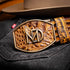 Marco Di Milano Iowa Belt - Mustard Brown Leather Loafers