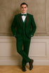 Hunter Green Italian Wool 3-Piece Modern Fit Tuxedo
