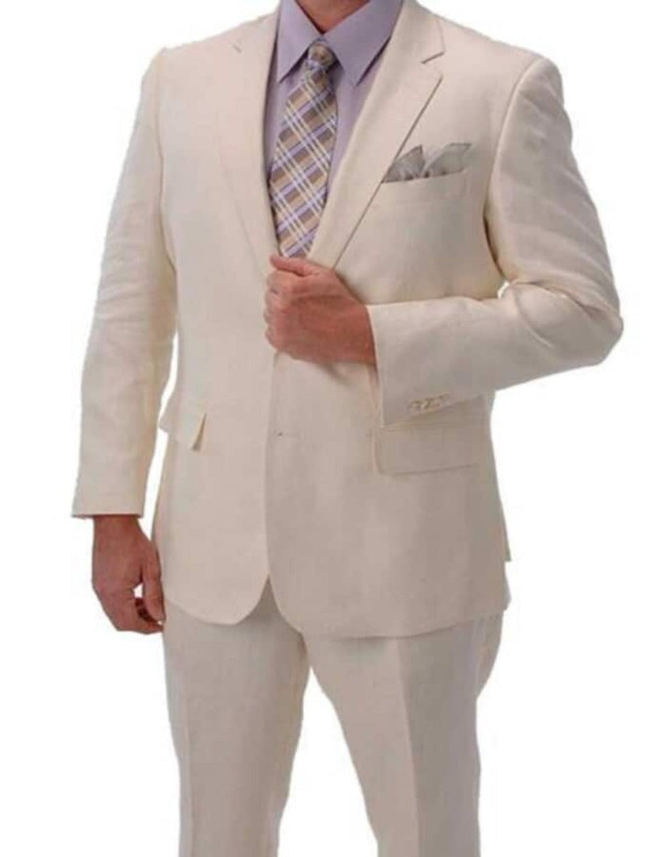 Light Burgundy Big and Tall Linen Suit main image 0