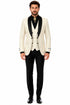 Ivory Tuxedo - Cream Wedding Suit - Off White Groom Suit