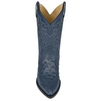 J Toe Cowboy Boots - J Toe Western Boots - Los Altos Boots - Mens Dress Cowboy Boot - Low Priced Blue Ostrich Cowboy Boots J-Toe - in Blue