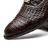 Marco Di Milano John Brown Shoes Exotic Caiman Crocodile / Woven Leather Dress Oxfords