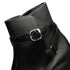 Zelli Jodphur Black Italian Calfskin Double Buckle Strap Boot