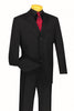 Mens Classic 3 button 2 Piece Suit in Black