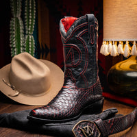 Marco Di Milano Kansas Black Cherry Leather Oxford