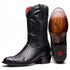 Marco Di Milano Kansas Black Python Round Toe Cowboy Boots