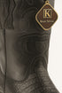 King Exotic Men's Caiman Belly Snip Toe Boots