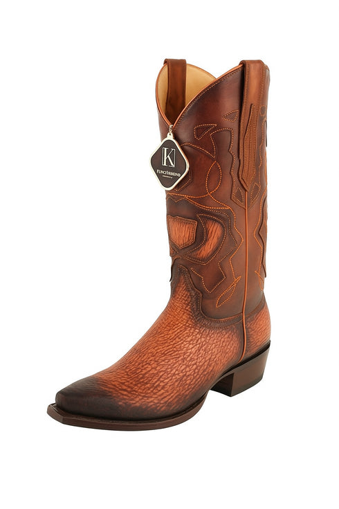King Exotic Men's Shark Snip Toe Western Boots