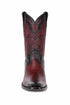 King Exotic Men's Ostrich Leg Faded Burgundy Cowboy Boots - H79 Dubai Toe