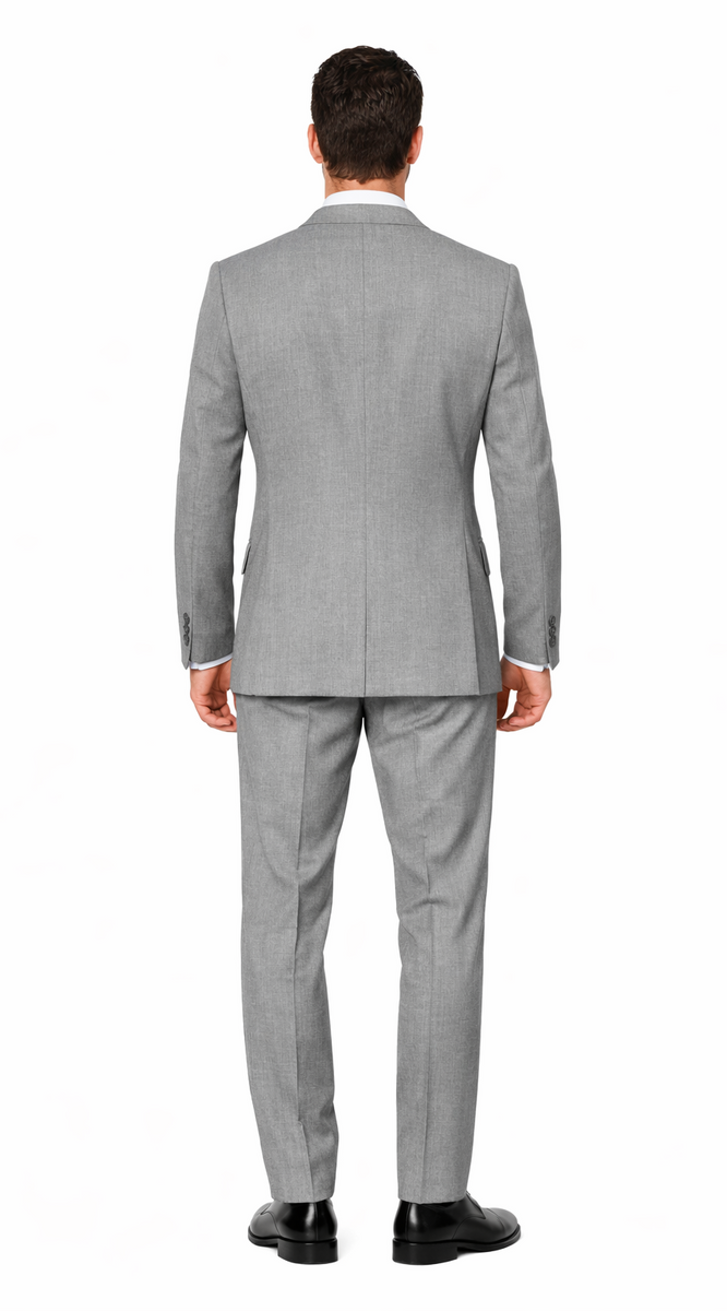 kingsman harry light grey Double Breasted suit – OvercoatUSA