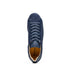Zelli Kobe Luxury Sneaker in Navy Crocodile-Embossed Suede