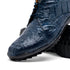 Marco Di Milano Kratos Men's Navy Shoes Exotic Caiman Crocodile Sneakers