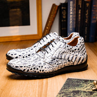 Marco_Di_Milano Kratos Newspaper Luxury Leather Shoe