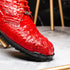 Marco_Di_Milano Kratos Red Luxury Leather Loafers