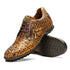 Marco Di Milano Kratos Men's Rustic Orix Shoes Exotic Caiman Crocodile Sneakers