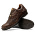 Marco Di Milano Kratos Men's Brown Shoes Exotic Caiman Crocodile Sneakers