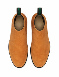 Suede Botin Charro Nobuck Camel