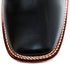 Los Altos Men's Boot Wide Square Toe Deer Black Leather Sole - Deer Black